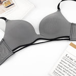 Wireless Glossy Push-Up Bra - QH Clothing