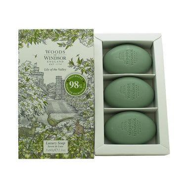 Woods of Windsor Lily of the Valley Tvål 3 x 60g - Shower & Body Care