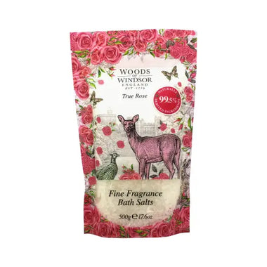 Woods of Windsor True Rose Badsalt 500g - Shower & Body Care