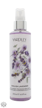 Yardley English Lavender Fragrance Mist 200ml Spray - Shower & Body Care