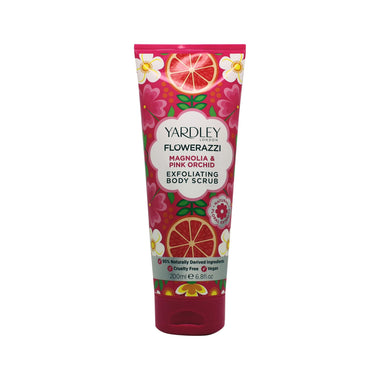 Yardley Flowerazzi Magnolia & Pink Orchid Body Scrub 200ml - Shower & Body Care