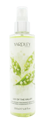 Yardley Lily of the Valley Fragrance Mist 200ml Spray - Shower & Body Care