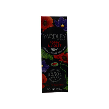 Yardley Poppy & Violet Eau de Toilette 50ml Spray - Fragrance