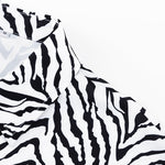 Zebra Print Shirt & Shorts Set - Clothing