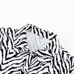 Zebra Print Shirt & Shorts Set - Clothing