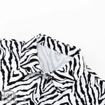 Zebra Print Shirt & Shorts Set - Clothing