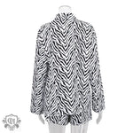 Zebra Print Shirt & Shorts Set - Clothing