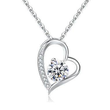 Heart's Desire Zircon Gift Necklace for Daughter -  QH Clothing