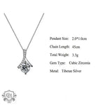 Elegant Diamond Herringbone Pendant Necklace for Mother's Day -  QH Clothing