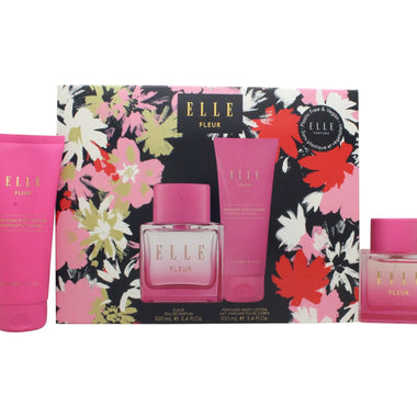 Elle Fleur Gift Set 100ml EDP + 100ml Body Lotion - Quality Home Clothing| Beauty
