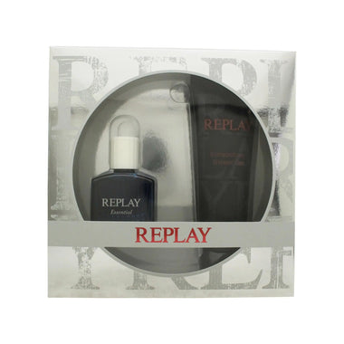 Replay Essential for Him Gift Set 30ml EDT Spray + 100ml Shower Gel - Quality Home Clothing| Beauty