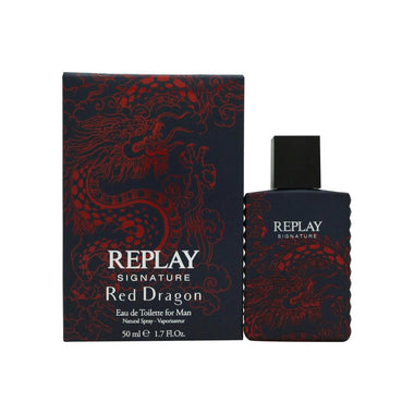 Replay Signature Red Dragon Eau de Toilette 50ml Spray - Quality Home Clothing| Beauty