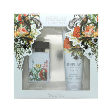 Replay Signature Secret Gift Set 30ml EDT + 100ml Body Lotion - Quality Home Clothing| Beauty