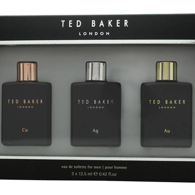 Ted Baker Tonic Mini Gift Set 12.5ml Cu EDT + 12.5ml Ag EDT + 12.5ml Au EDT - Quality Home Clothing| Beauty