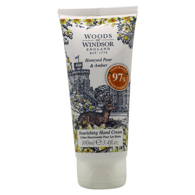 Woods of Windsor Honeyed Pear & Amber Hand Creme 100ml - Quality Home Clothing| Beauty