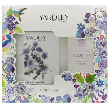 Yardley English Lavender Giftset 200g Parfymerat Talk + 100g Tvål - Quality Home Clothing| Beauty
