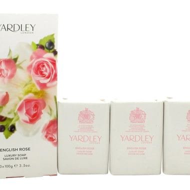 Yardley English Rose Soap 3x 100g - Quality Home Clothing| Beauty