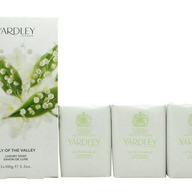 Yardley Lily of the Valley Tvål 3x 100g - Quality Home Clothing| Beauty